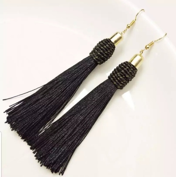 Beautiful Long Tassel Earring Fashion Yellow - Picture 5 of 16